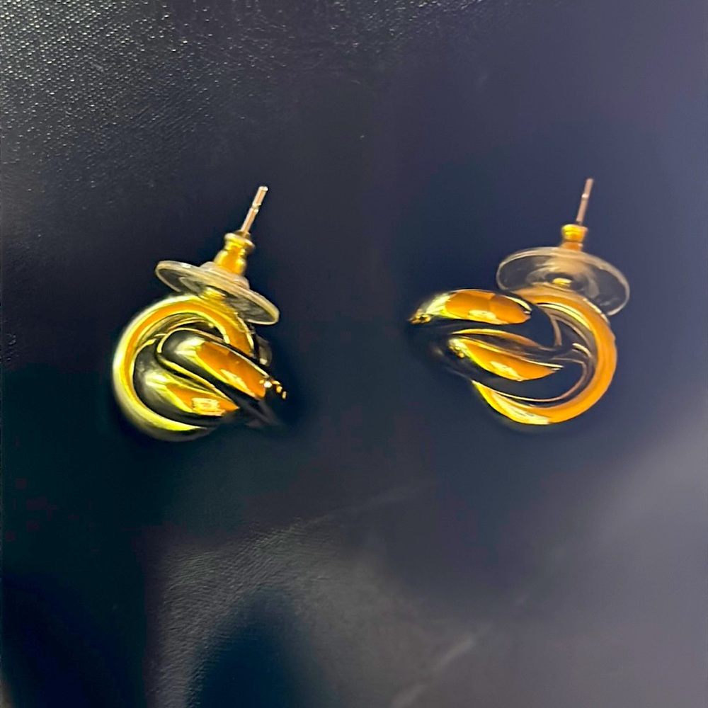 Talbots gold-tone knot post earrings